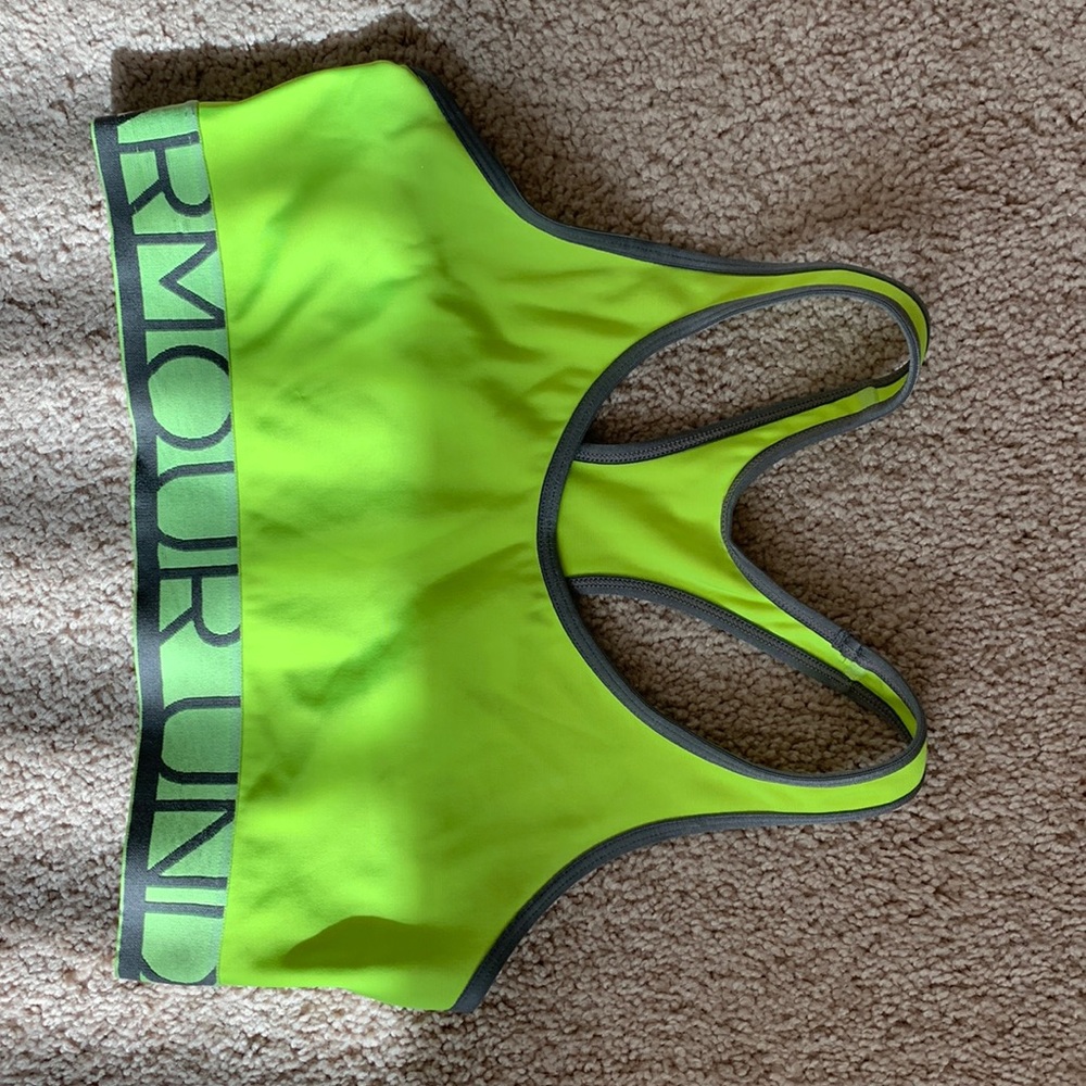 Used Under Armour sports bra. Size small.